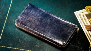 【超人気】ブライドル・グランドウォレットは英国のブライドルレザーを使用したジッパータイプの長財布