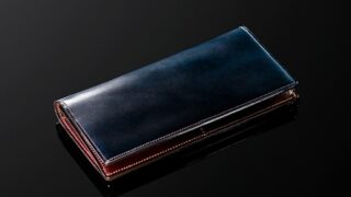 【超人気】シェルコードバン・スタンフォードはシェルコードバンを使用した薄型長財布