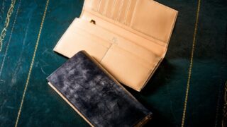 【超人気】ブライドル・アルフレートウォレットは英国のブライドルレザーを使用した薄型V字マチタイプの長財布