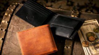 【人気】ナポレオンカーフ・ボナパルトパースはナポレオンカーフを使用した二つ折り長財布
